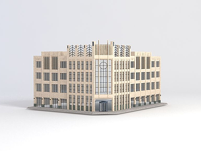 商业楼模型3d模型