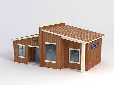 景区公共公厕3d模型