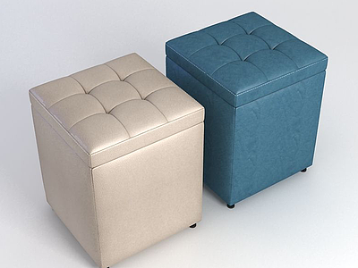 3d沙发凳模型