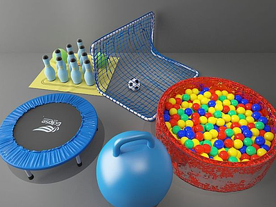 3d球池玩具模型