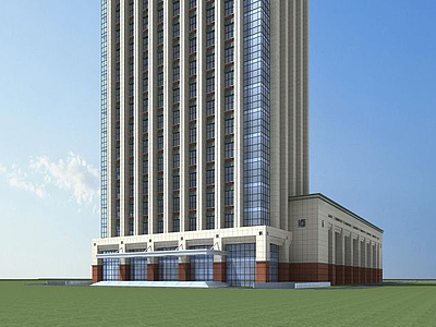 3d高层办公楼模型