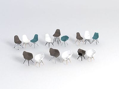 北欧椅子模型3d模型
