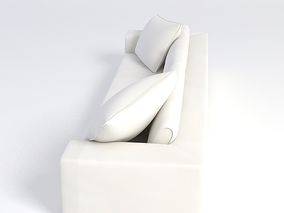 现代真皮沙发模型3d模型