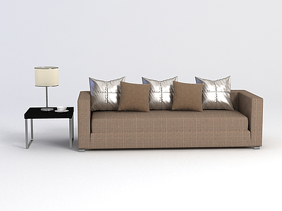 客厅沙发边几组合模型3d模型