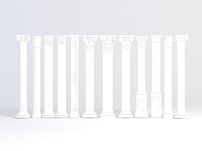欧式柱子模型