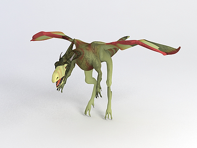 翼龙恐龙模型3d模型