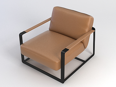 休闲沙发椅模型