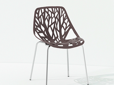 现代不规则网格休闲椅模型3d模型