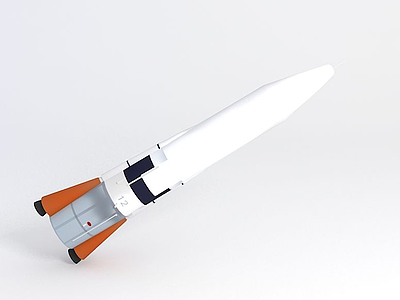 3d美國宇宙神洲際戰略導彈模型