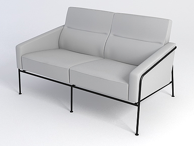 3d灰色简约沙发免费模型