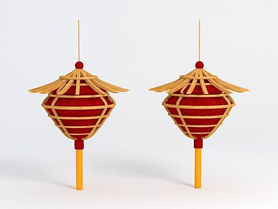 春节灯笼3d模型