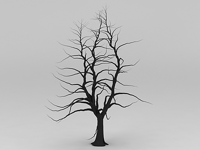 3d冬天的树模型