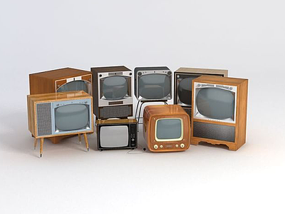 3d复古电视模型