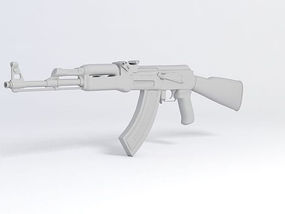AK47枪械模型3d模型