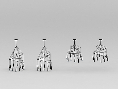 3d艺术吊灯免费模型