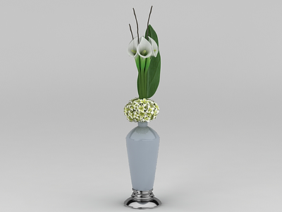 3d花瓶摆设模型