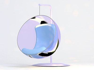 玻璃吊椅模型3d模型