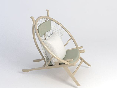 3d休闲躺椅模型