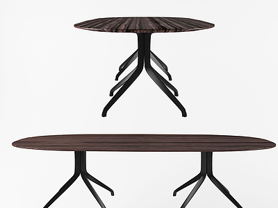 现代八脚桌休闲桌模型3d模型