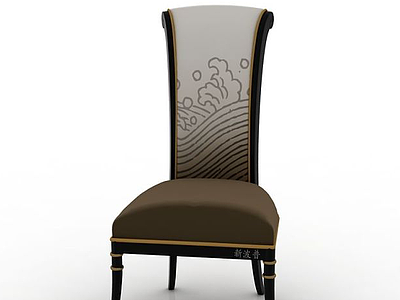 高背单人椅模型3d模型