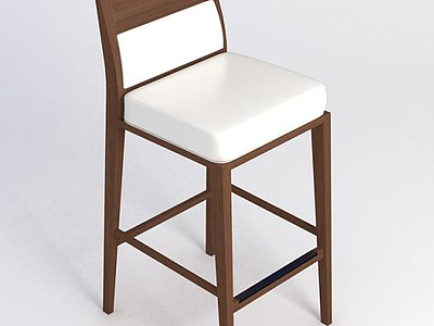简约吧椅模型3d模型