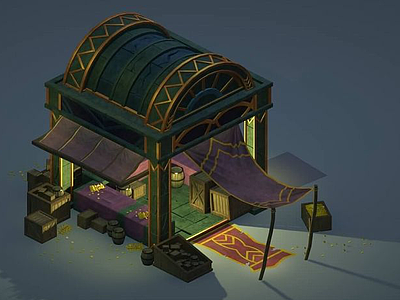 3d游戏场景房屋模型