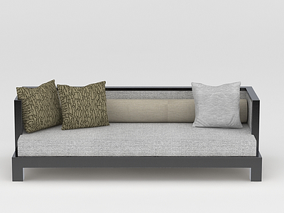简约中式沙发模型3d模型