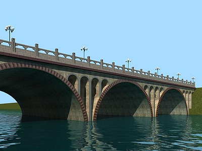 拱桥模型3d模型