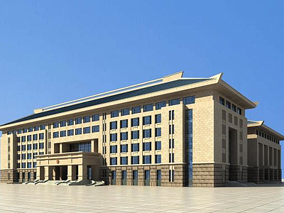 3d检察院办公楼模型