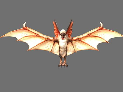 飞翼蝙蝠怪3d模型
