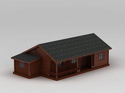 3d木屋模型