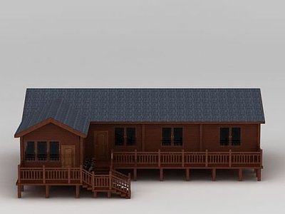 3d木屋模型