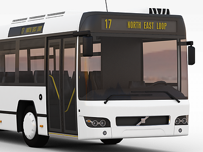 3d公交车模型