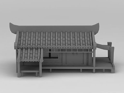 3d古代房子模型