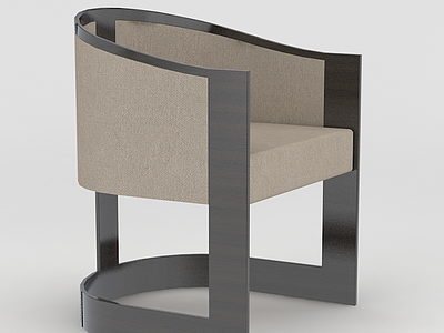 创意单椅模型3d模型