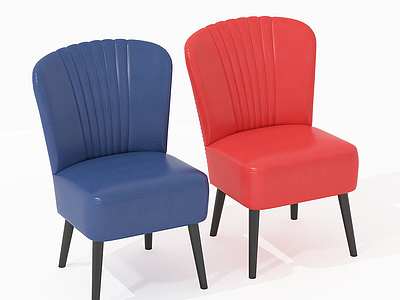 3d欧式褶皱休闲椅模型