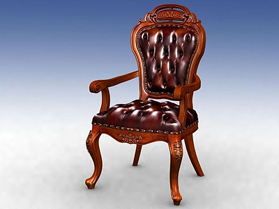 3d古典美式椅子模型