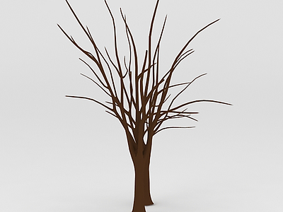 3d光秃秃的树模型