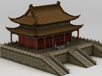 故宫建筑模型3d模型