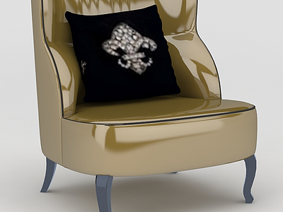 亮面沙发椅模型3d模型
