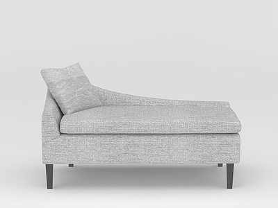 灰色沙发椅模型3d模型