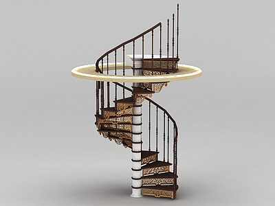 别墅楼梯模型