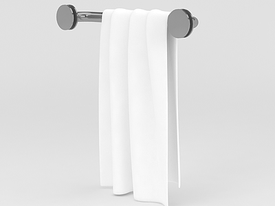 3d浴室毛巾架免费模型