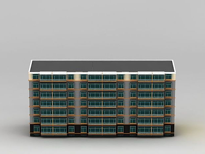 公寓宅楼3d模型