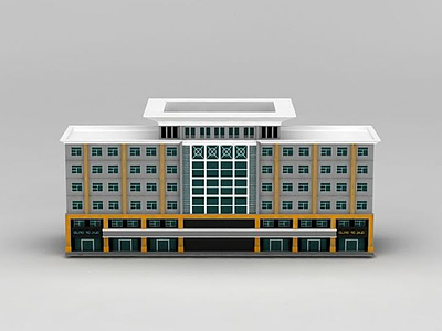 3d现代办公大楼模型