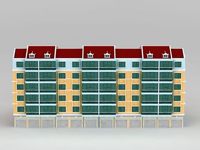 3d<font class='myIsRed'>小区</font>住宅楼模型