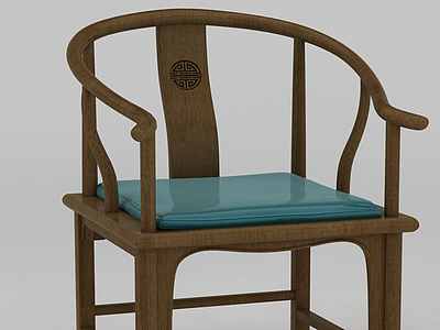 中式古典圈椅模型3d模型