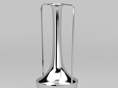 3d不锈钢花瓶摆件免费模型