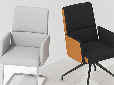 后现代休闲椅室内椅组合模型3d模型