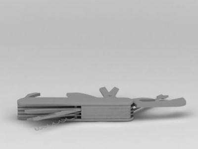 瑞士军刀模型3d模型